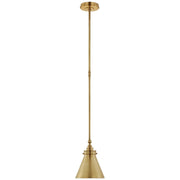 Parkington 9" Mini Pendant in Antique-Burnished Brass
