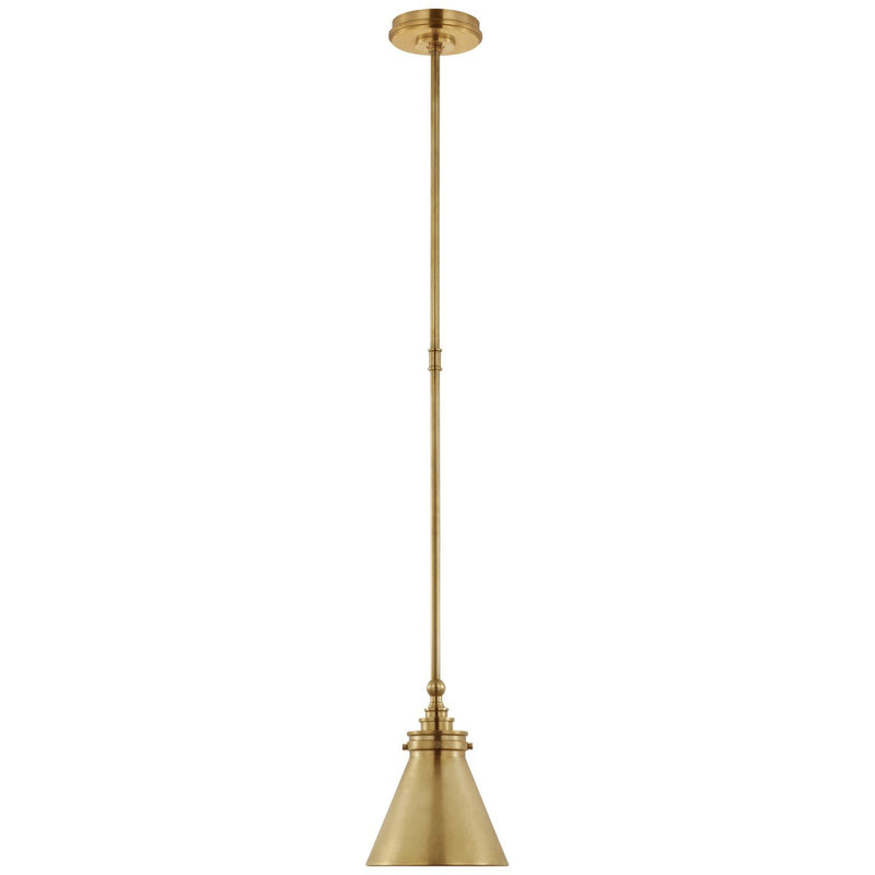 Parkington 9" Mini Pendant in Antique-Burnished Brass