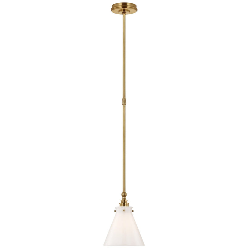 Parkington 9" Mini Pendant in Antique-Burnished Brass