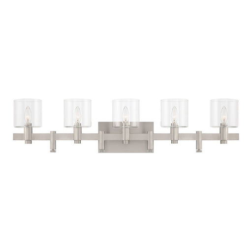 Decato 5-Light 37.75" Vanity Light in Satin Nickel