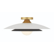 Welsh 18" LED Flush Mount in Matte White