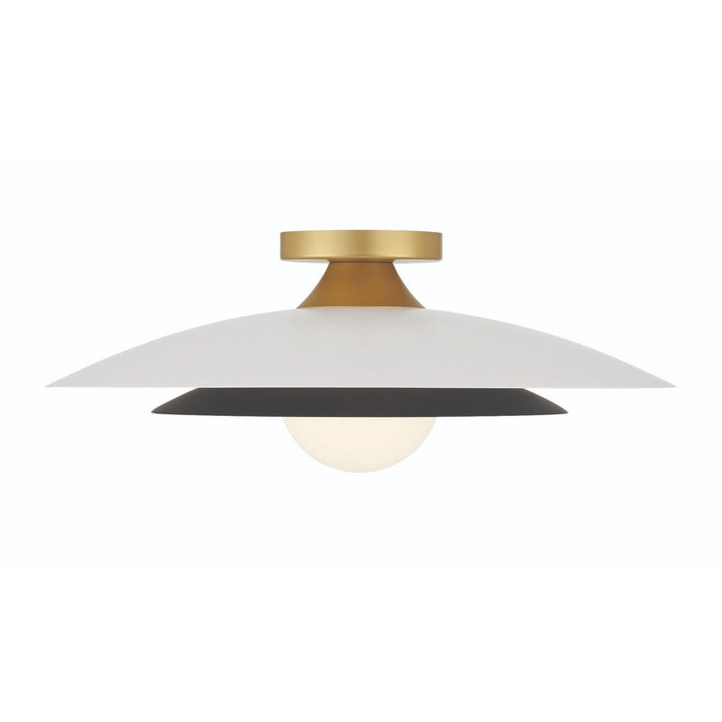 Welsh 18" LED Flush Mount in Matte White