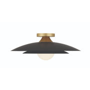 Welsh 18" LED Flush Mount in Matte Black