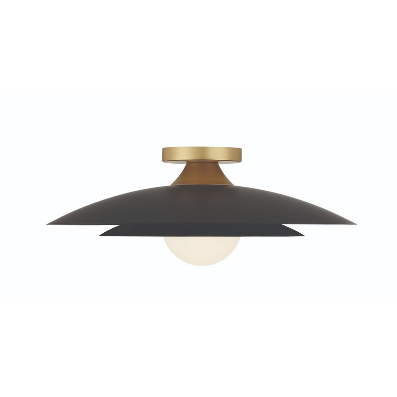 Welsh 18" LED Flush Mount in Matte Black
