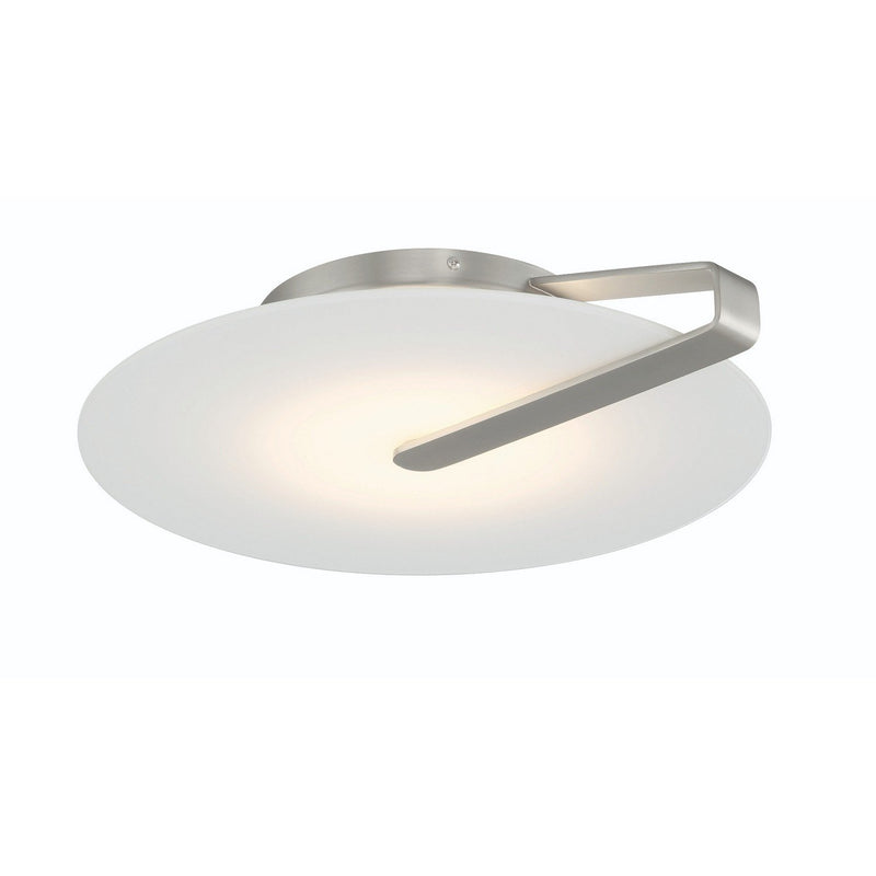 Nuvola 16.8" LED Flush Mount in Satin Nickel