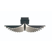 Seraph 11.25" LED Semi-Flush Mount in Matte Black