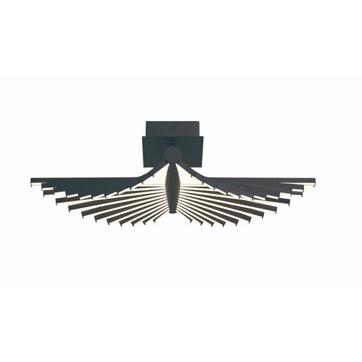 Seraph 11.25" LED Semi-Flush Mount in Matte Black