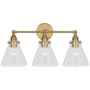 Parkington 24" 3-Light Bath Vanity Light in Antique-Burnished Brass