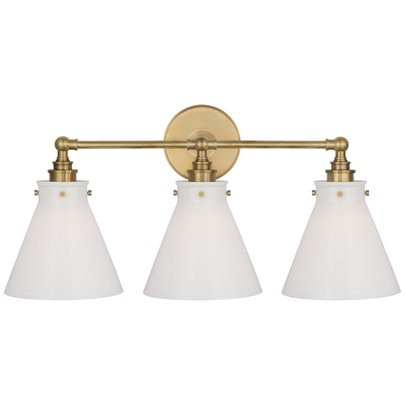 Parkington 24" 3-Light Bath Vanity Light in Antique-Burnished Brass