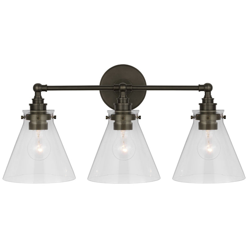 Parkington 24" 3-Light Bath Vanity Light in Bronze