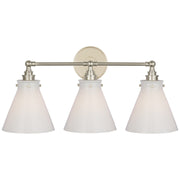 Parkington 24" 3-Light Bath Vanity Light in Polished Nickel