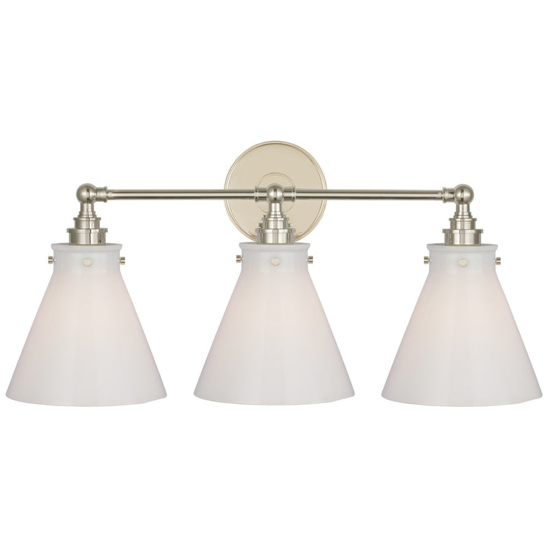 Parkington 24" 3-Light Bath Vanity Light in Polished Nickel