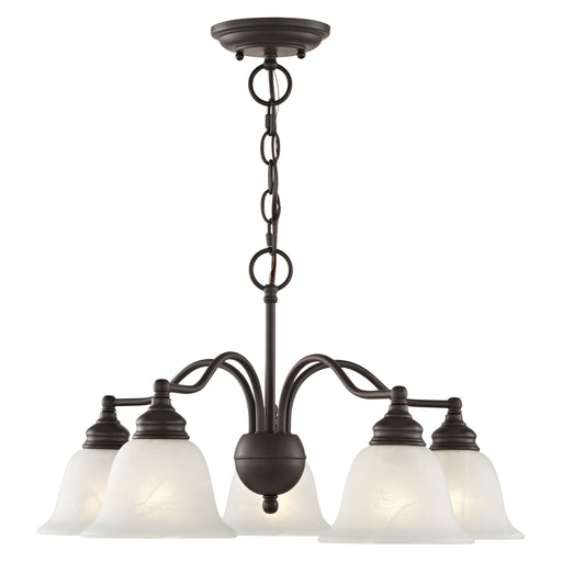 Essex 5-Light Convertible Chandelier / Semi-Flush Mount in Bronze