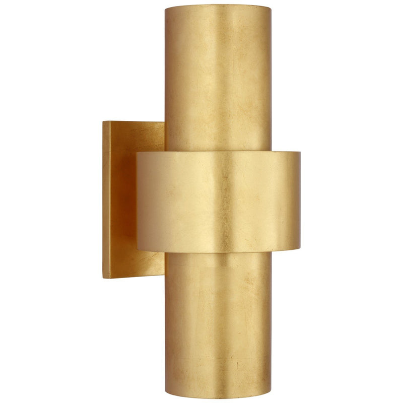 Chalmette Medium Layered 2-Light Wall Sconce in Gild