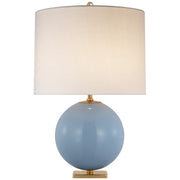 Elsie Table Lamp in Blue Painted Glass