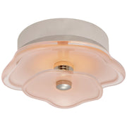 Leighton 6" Layered Flush Mount in Polished Nickel