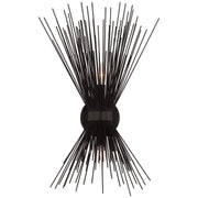 Strada Medium 2-Light Wall Sconce in Aged Iron