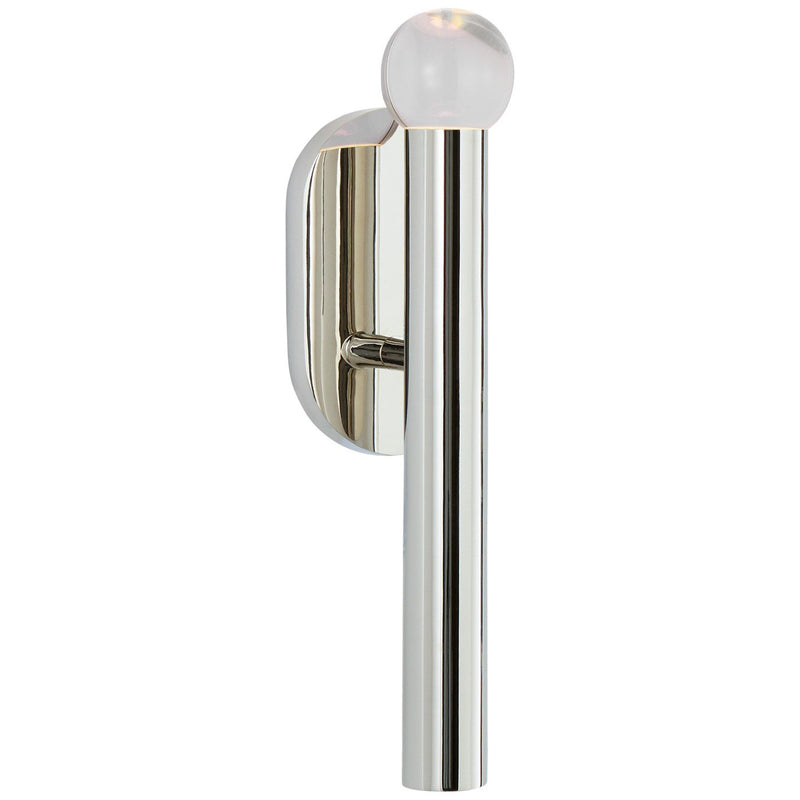 Rousseau Small Bath Sconce in Polished Nickel