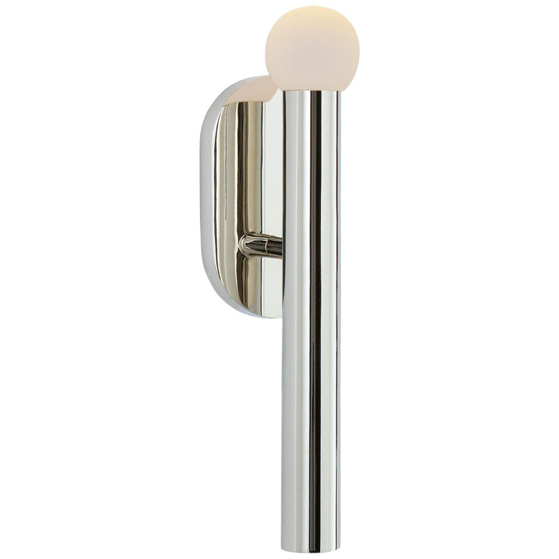 Rousseau Small Bath Sconce in Polished Nickel