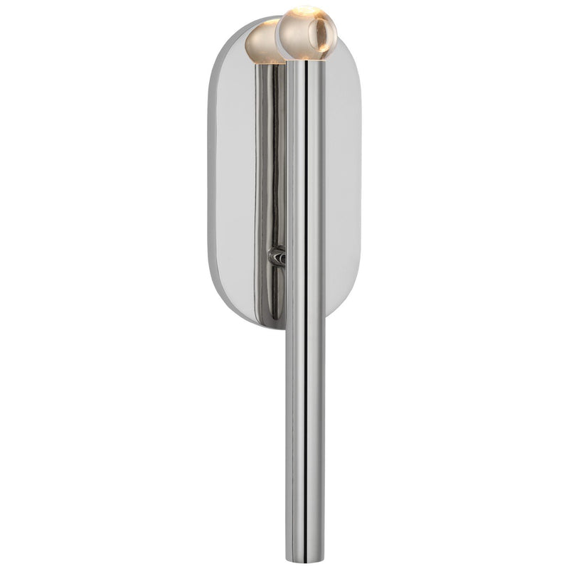 Rousseau Medium Bath Sconce in Polished Nickel