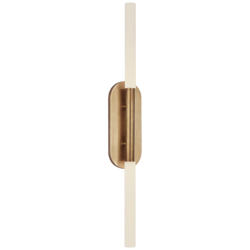 Rousseau Large Vanity Bath Sconce in Antique-Burnished Brass