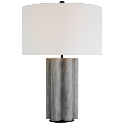 Vellig Medium Table Lamp in Oyster Stained Concrete