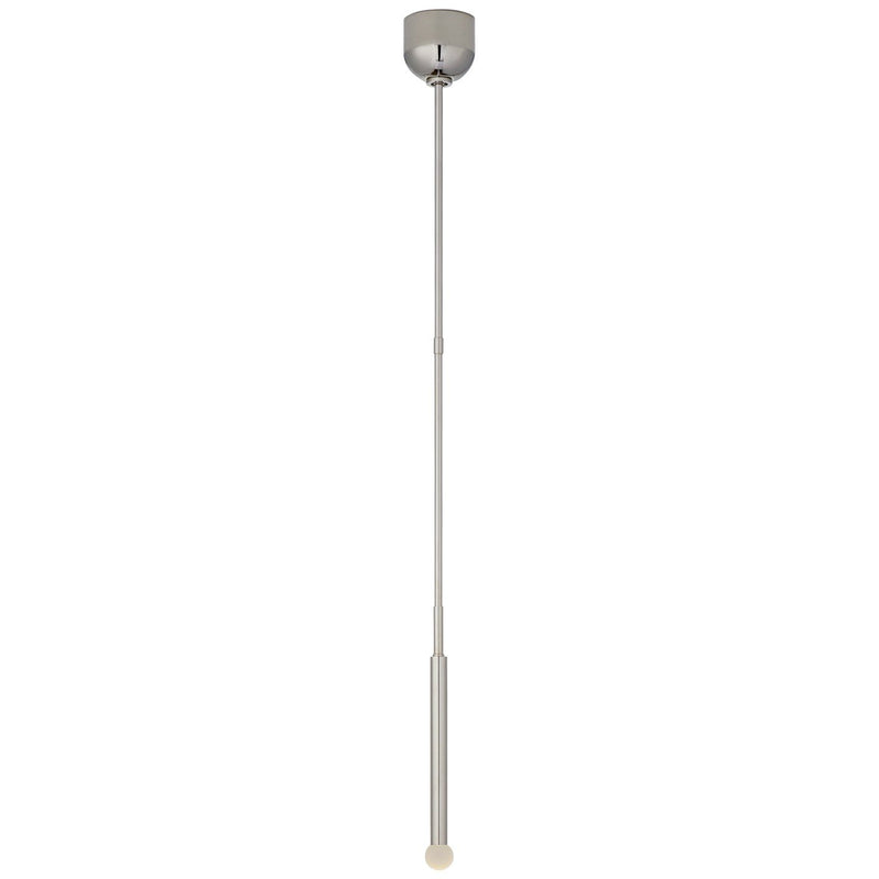 Rousseau Single Mini Pendant in Polished Nickel