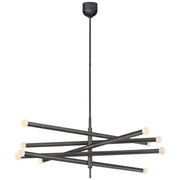 Rousseau Grande 10-Light Articulating Chandelier in Bronze