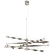Rousseau Grande 10-Light Articulating Chandelier in Polished Nickel