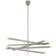 Rousseau Grande 10-Light Articulating Chandelier in Polished Nickel