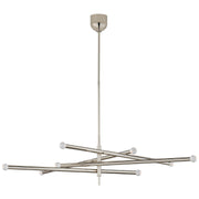 Rousseau Grande 8-Light Articulating Chandelier in Polished Nickel
