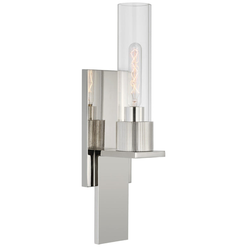 Beza Small Bath Sconce in Polished Nickel