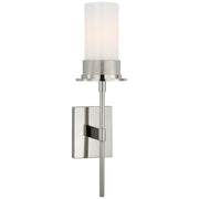 Beza Medium Tail Bath Sconce in Polished Nickel