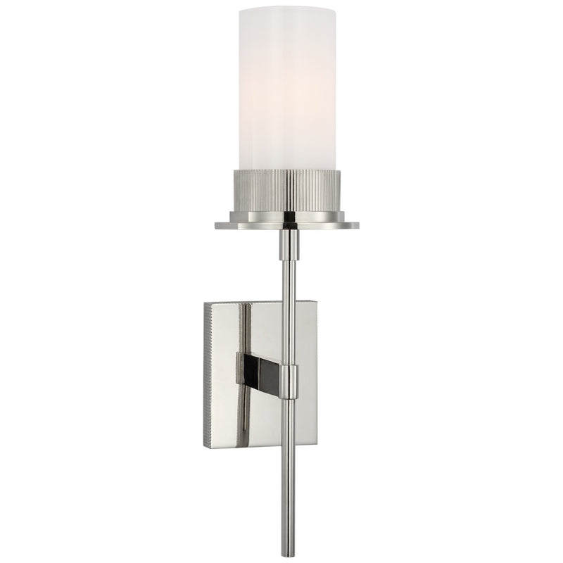 Beza Medium Tail Bath Sconce in Polished Nickel