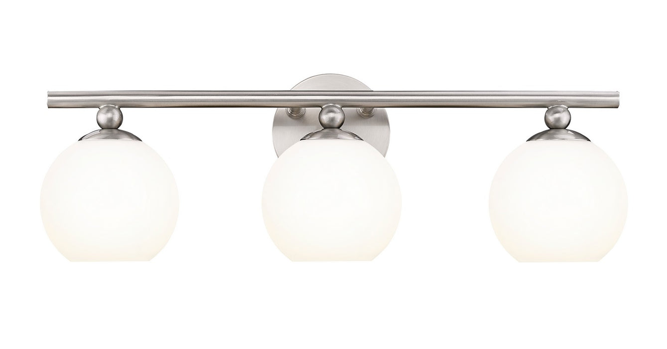 Neoma Three Light Vanity in Brushed Nickel - Lamps Expo