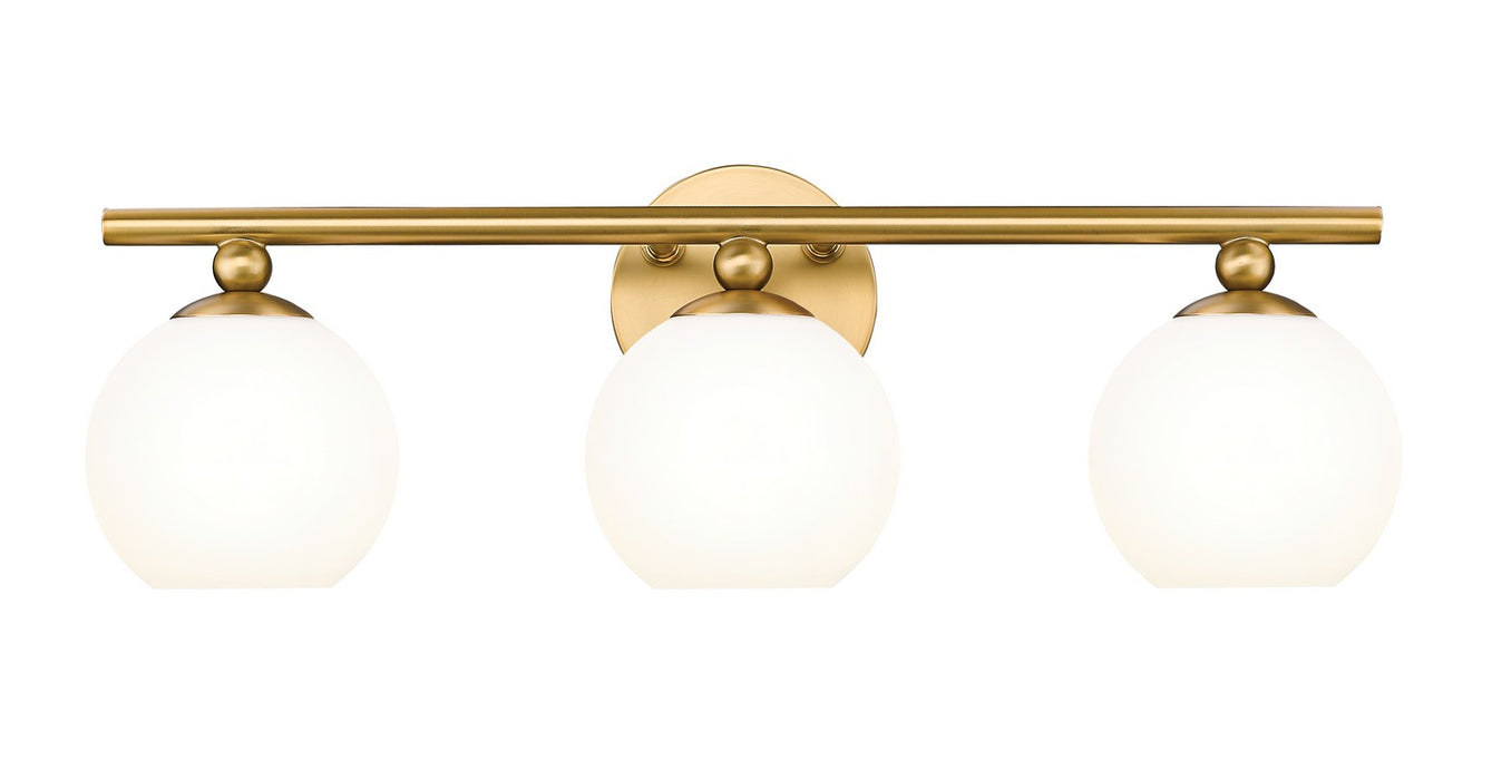 Neoma Three Light Vanity in Modern Gold - Lamps Expo