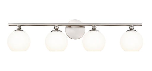Neoma Four Light Vanity in Brushed Nickel - Lamps Expo