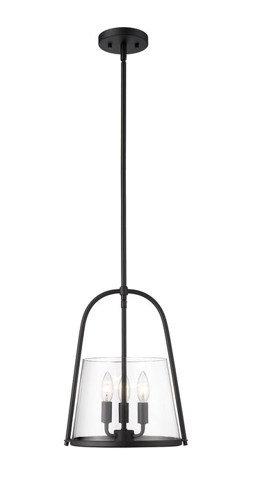 Archis Three Light Pendant in Matte Black - Lamps Expo