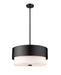 Counterpoint Three Light Pendant in Matte Black - Lamps Expo