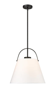 Z-Studio Linen Pendant One Light Pendant in Matte Black - Lamps Expo