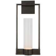 Lucid Single Bracketed Wall Sconce in Bronze