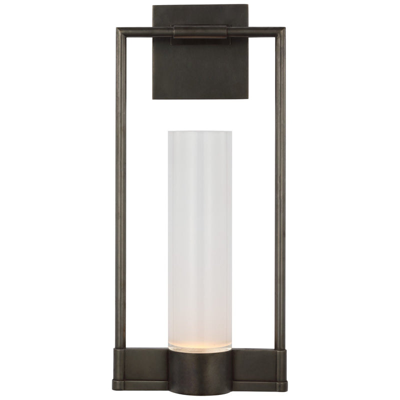 Lucid Single Bracketed Wall Sconce in Bronze