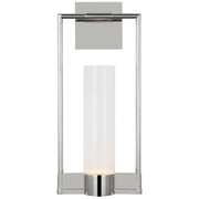 Lucid Single Bracketed Wall Sconce in Polished Nickel