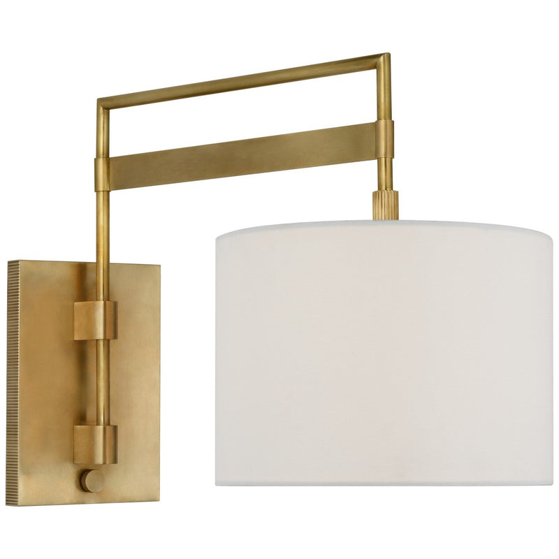 Gael Medium Articulating Wall Sconce in Antique Brass