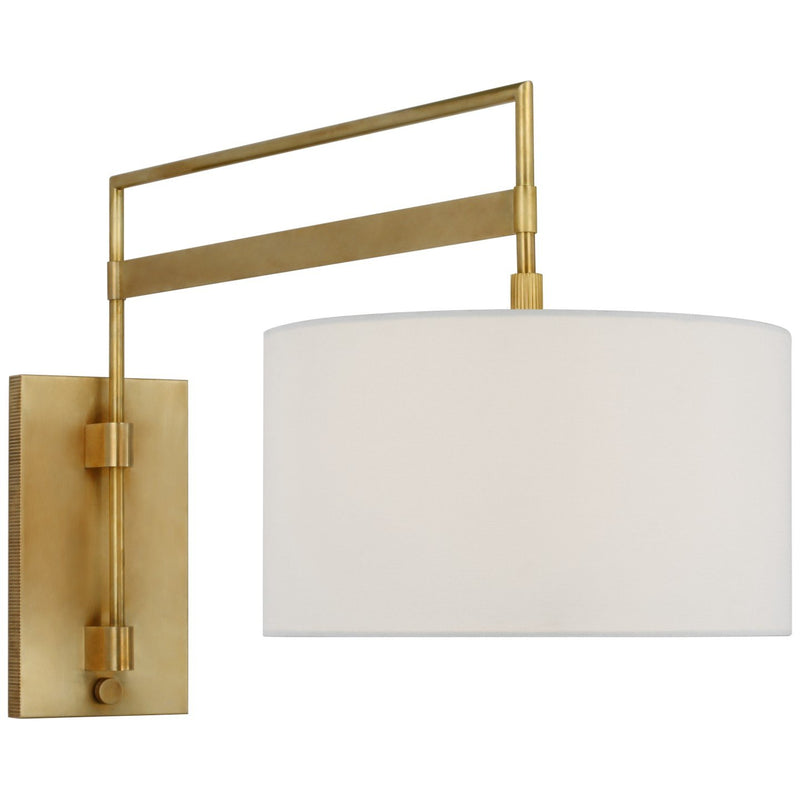 Gael Large Articulating Wall Sconce in Antique Brass