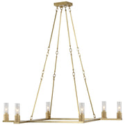 Beza Extra Large 6-Light Chandelier in Antique Brass