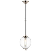 Taro 9" Mini Pendant in Antique Nickel