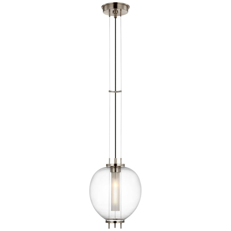Taro 9" Mini Pendant in Antique Nickel