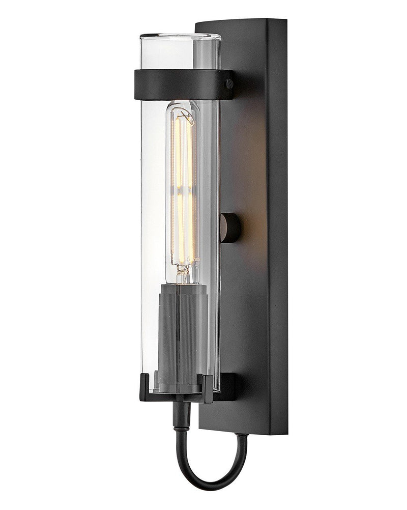 Ryden Medium Outdoor Wall Sconce in Black