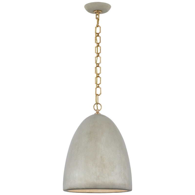 Elliot Medium Dome Pendant in Portland Gray